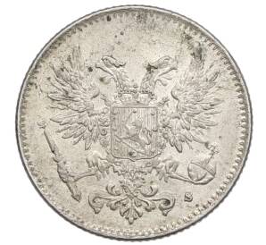 50 пенни 1917 года Русская Финляндия — Орел без корон (Временное правительство) — Фото №2