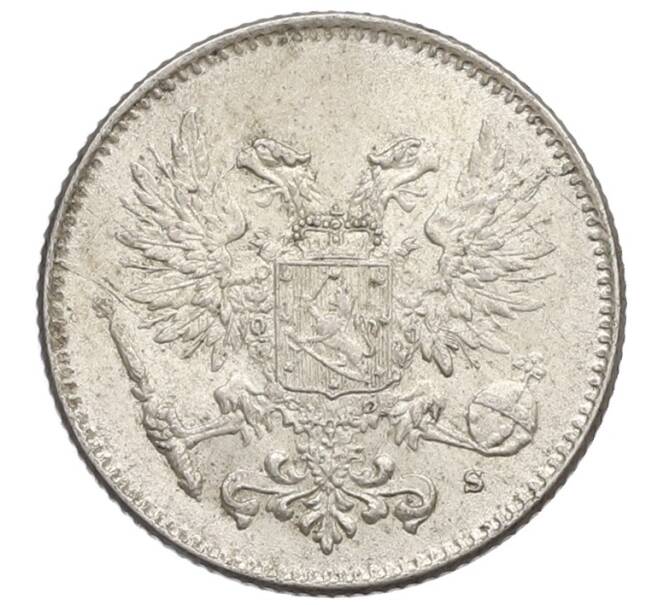 Монета 50 пенни 1917 года Русская Финляндия — Орел без корон (Временное правительство) (Артикул: K10-4803) — Фото №2