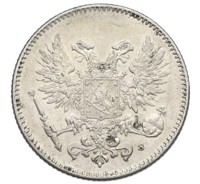 Монета 50 пенни 1917 года Русская Финляндия — Орел без корон (Временное правительство) (Артикул: K10-4806) — Фото №2