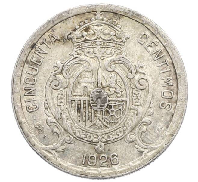 Монета 50 сентимо 1926 года Испания (Артикул: K10-4832) — Фото №2