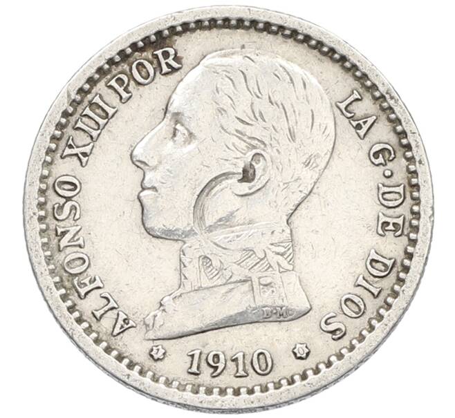 Монета 50 сентимо 1910 года Испания (Артикул: K10-4850) — Фото №1
