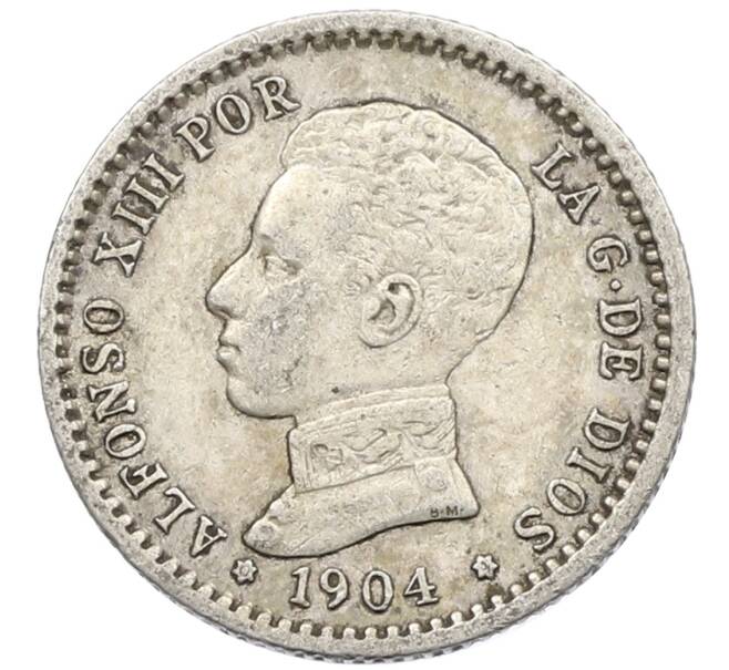 Монета 50 сентимо 1904 года Испания (Артикул: K10-4852) — Фото №1