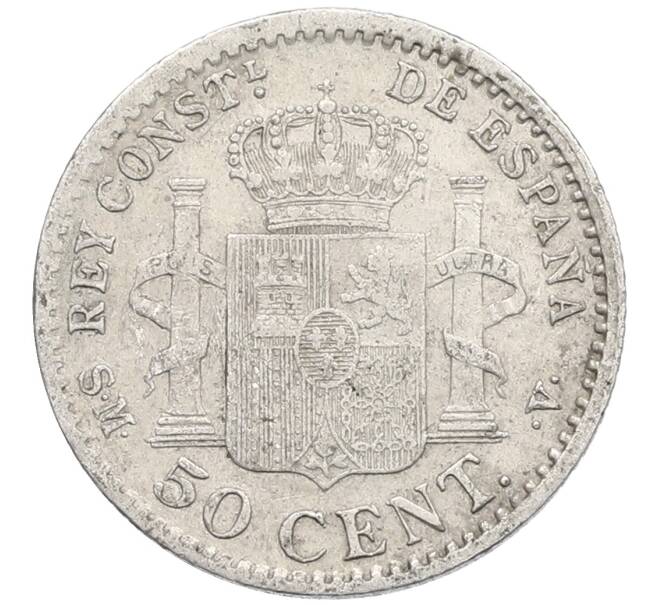 Монета 50 сентимо 1904 года Испания (Артикул: K10-4862) — Фото №2
