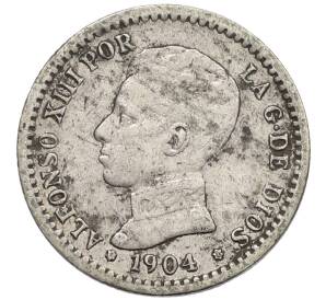 50 сентимо 1904 года Испания — Фото №1