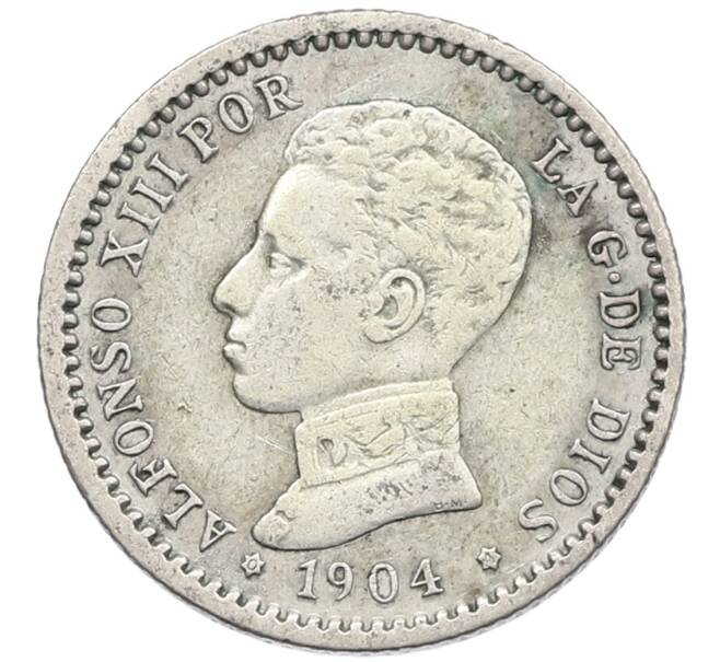 Монета 50 сентимо 1904 года Испания (Артикул: K10-4884) — Фото №1