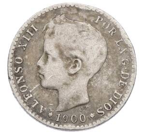 50 сентимо 1900 года Испания — Фото №1