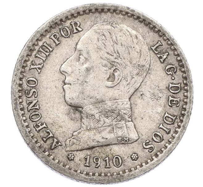 Монета 50 сентимо 1910 года Испания (Артикул: K10-4702) — Фото №1