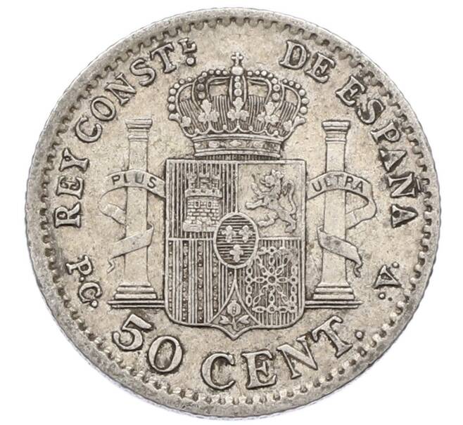 Монета 50 сентимо 1910 года Испания (Артикул: K10-4702) — Фото №2