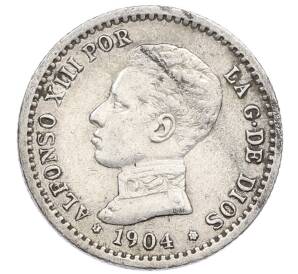 50 сентимо 1904 года Испания — Фото №1