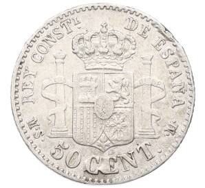 50 сентимо 1881 года Испания — Фото №2