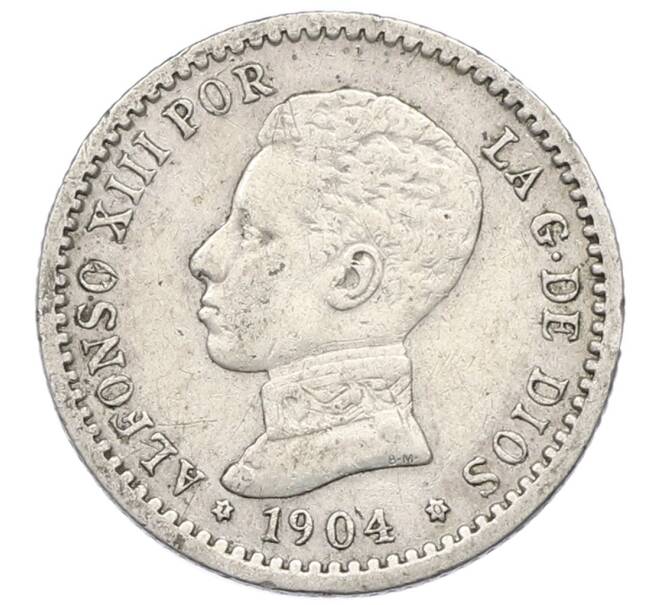 Монета 50 сентимо 1904 года Испания (Артикул: K10-4718) — Фото №1