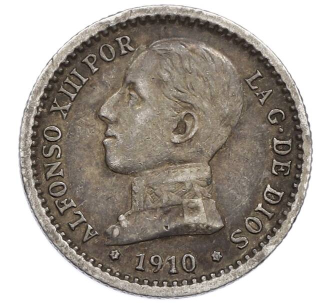 Монета 50 сентимо 1910 года Испания (Артикул: K10-4720) — Фото №1
