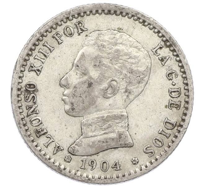 Монета 50 сентимо 1904 года Испания (Артикул: K10-4723) — Фото №1