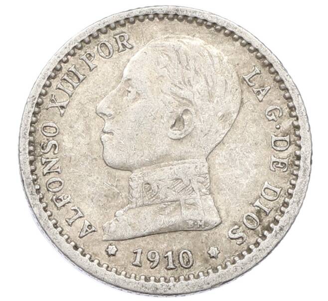 Монета 50 сентимо 1910 года Испания (Артикул: K10-4725) — Фото №1