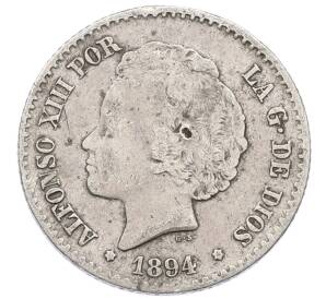 50 сентимо 1894 года Испания — Фото №1