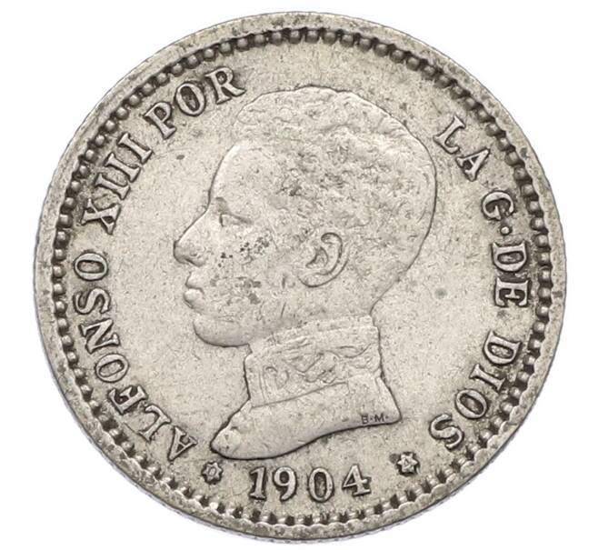 Монета 50 сентимо 1904 года Испания (Артикул: K10-4733) — Фото №1