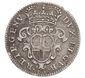 10 сольдо 1673 года Генуя — Фото №2