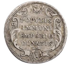 1 тестоне 1733-1734 года Папская область — Фото №1