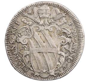 1 тестоне 1733-1734 года Папская область — Фото №2