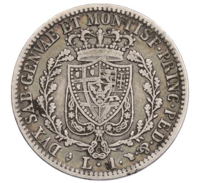 Монета 1 лира 1828 года Сардиния (Артикул: K10-4897) — Фото №2