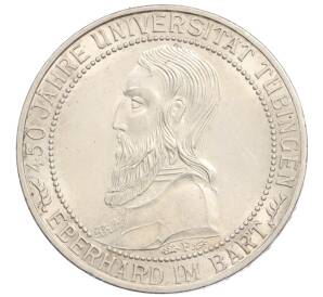 3 рейхсмарки 1927 года F Германия «450 лет Тюбингенскому университету» — Фото №1