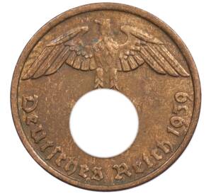 2 рейхспфеннига 1939 года D Германия — Фото №1