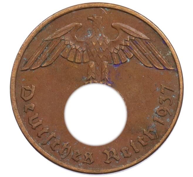 Монета 2 рейхспфеннига 1937 года A Германия (Артикул: K10-4913) — Фото №1