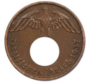 2 рейхспфеннига 1937 года F Германия — Фото №1