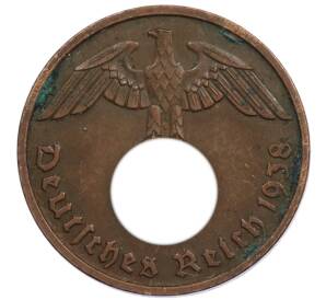 2 рейхспфеннига 1938 года D Германия — Фото №1