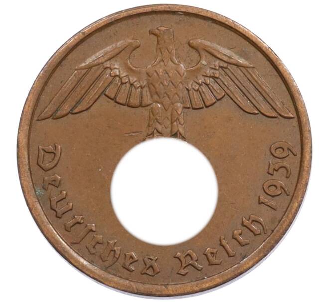 Монета 2 рейхспфеннига 1939 года A Германия (Артикул: K10-4920) — Фото №1