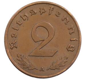 2 рейхспфеннига 1939 года A Германия — Фото №2