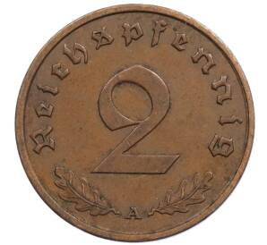 2 рейхспфеннига 1938 года A Германия — Фото №2