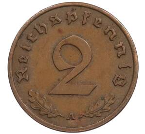 2 рейхспфеннига 1939 года A Германия — Фото №2