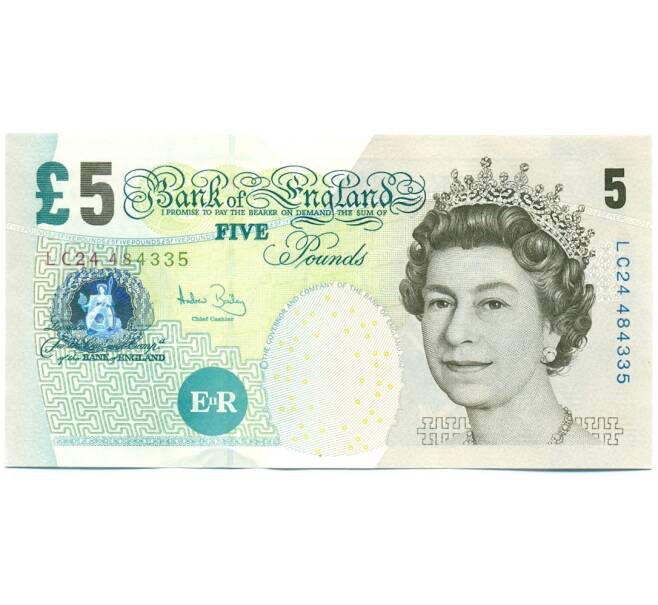 Банкнота 5 фунтов 2004 года Великобритания (Банк Англии) (Артикул: K10-5030) — Фото №1