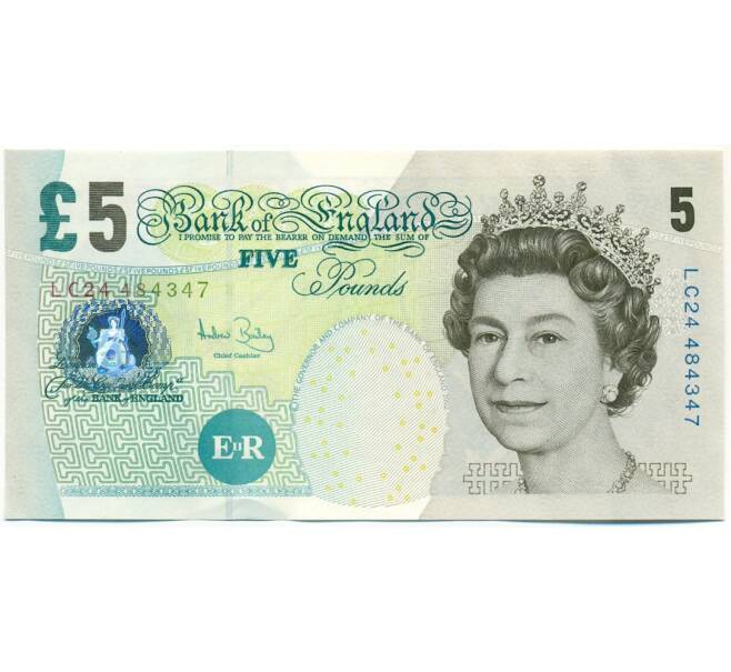 Банкнота 5 фунтов 2004 года Великобритания (Банк Англии) (Артикул: K10-5042) — Фото №1