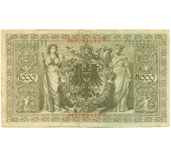 Банкнота 1000 марок 1910 года Германия (Артикул: K10-5048) — Фото №2
