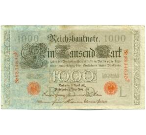 1000 марок 1910 года Германия — Фото №1