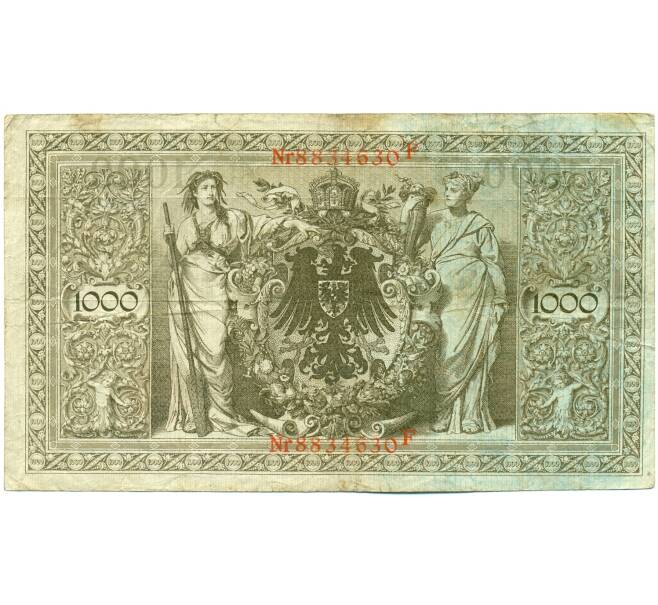 Банкнота 1000 марок 1910 года Германия (Артикул: K10-5052) — Фото №2