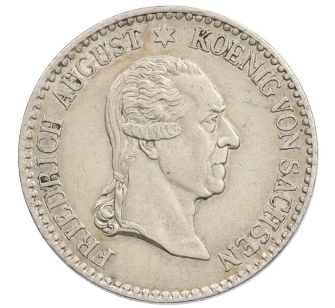 Монета 1/6 талера 1827 года Саксония «Смерть Короля Фридриха Августа I» (Артикул: K10-4971) — Фото №1