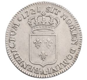 1/3 экю 1721 года Франция — Фото №2