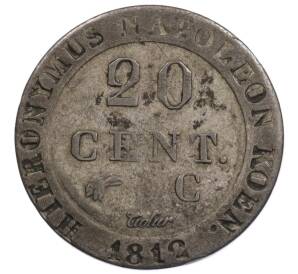 20 сантимов 1812 года Вестфалия — Фото №1
