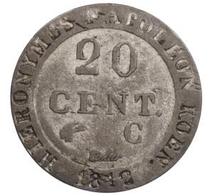 20 сантимов 1812 года Вестфалия — Фото №1