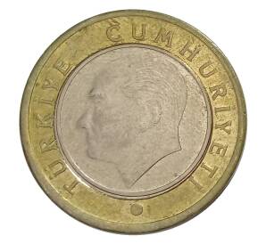 1 лира 2018 года Турция — Фото №2