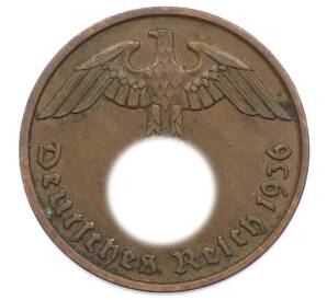 2 рейхспфеннига 1936 года D Германия — Фото №1
