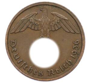 2 рейхспфеннига 1936 года D Германия — Фото №1