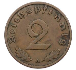 2 рейхспфеннига 1936 года A Германия — Фото №2