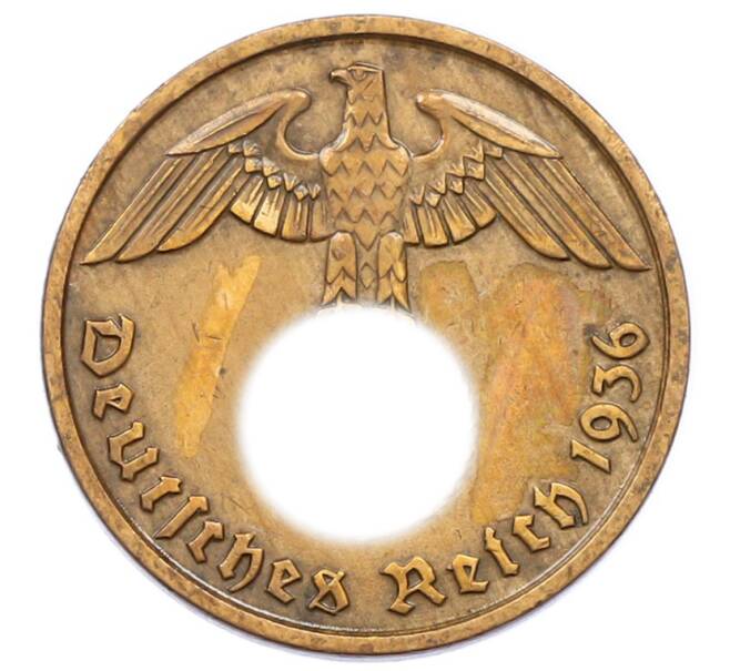 Монета 2 рейхспфеннига 1936 года D Германия (Артикул: K10-5103) — Фото №1