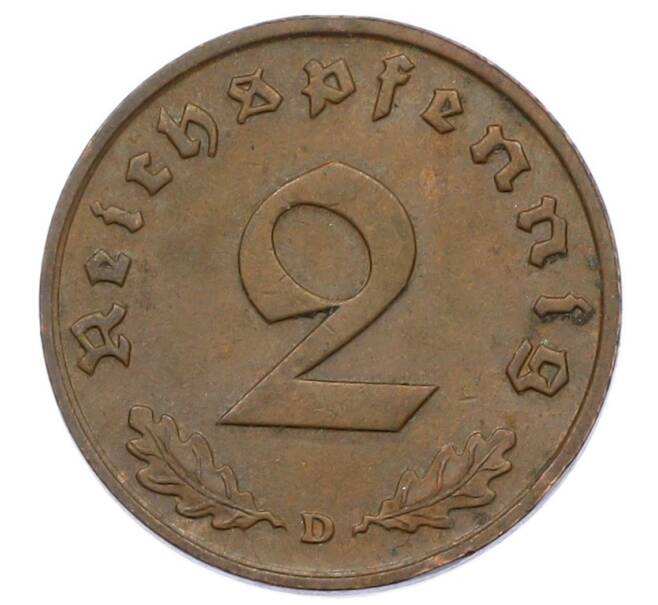Монета 2 рейхспфеннига 1936 года D Германия (Артикул: K10-5108) — Фото №2