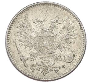 50 пенни 1917 года Русская Финляндия — Орел без корон (Временное правительство) — Фото №2