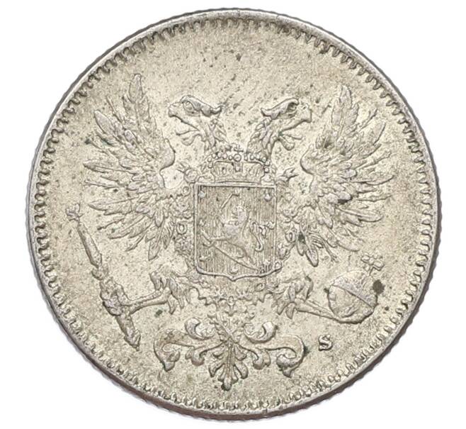 Монета 50 пенни 1917 года Русская Финляндия — Орел без корон (Временное правительство) (Артикул: K10-5251) — Фото №2